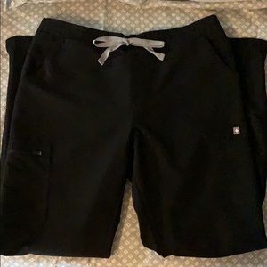 Figs Yola Skinny Scrub Pants Black